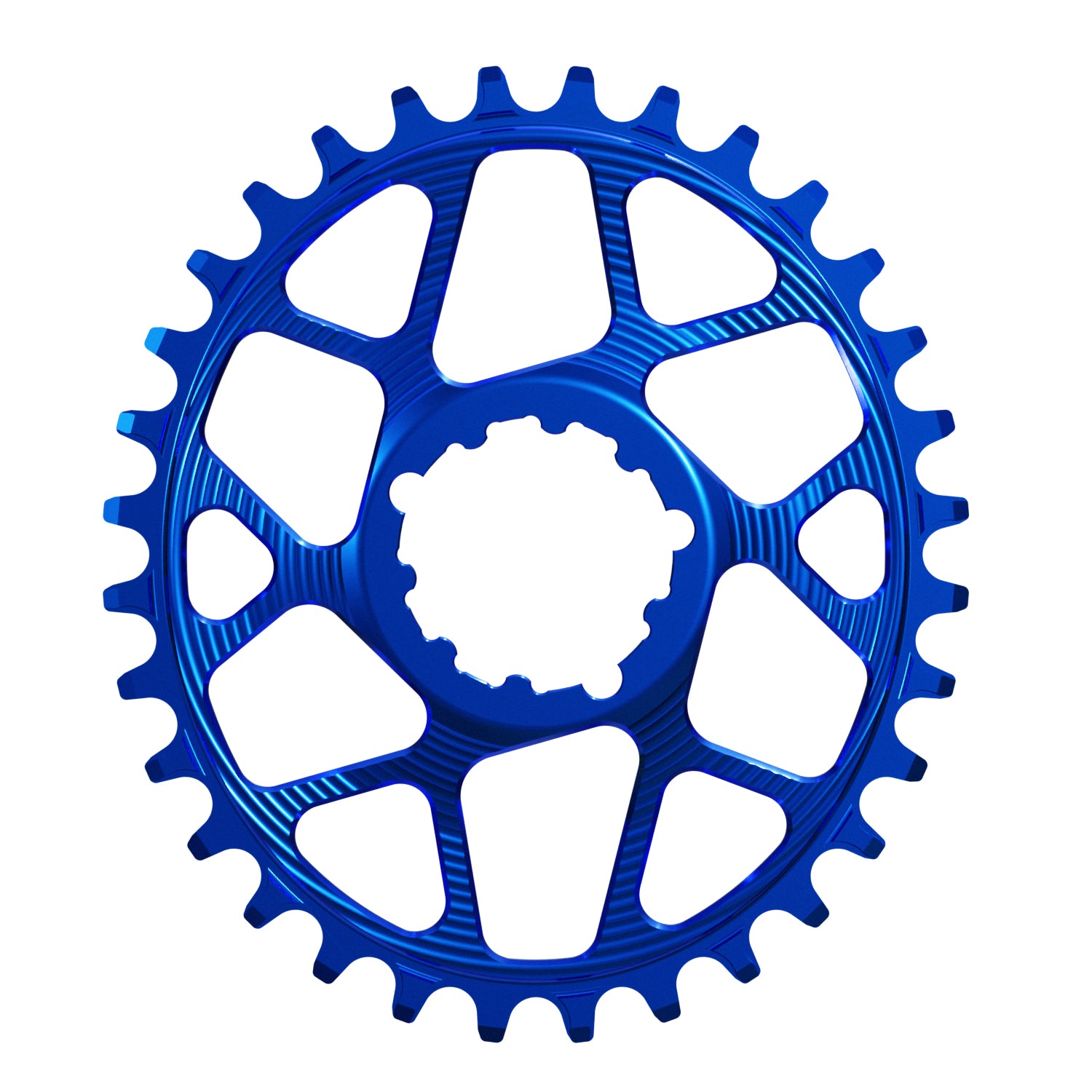 Blue Oval Works Components Narrow Wide Chainring to fit SRAM with a 3mm Offset