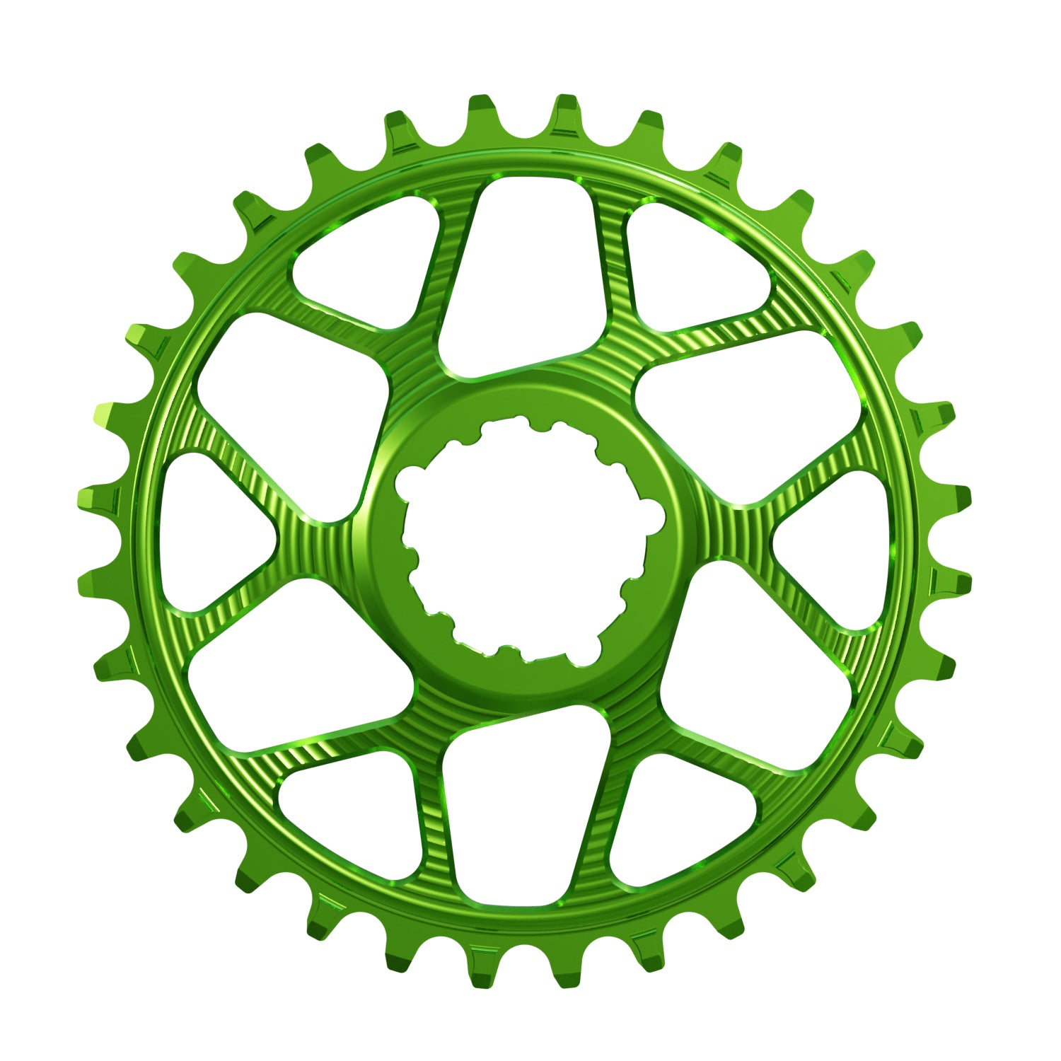 Green Works Components Narrow Wide Chainring to fit SRAM with a 3mm Offset.