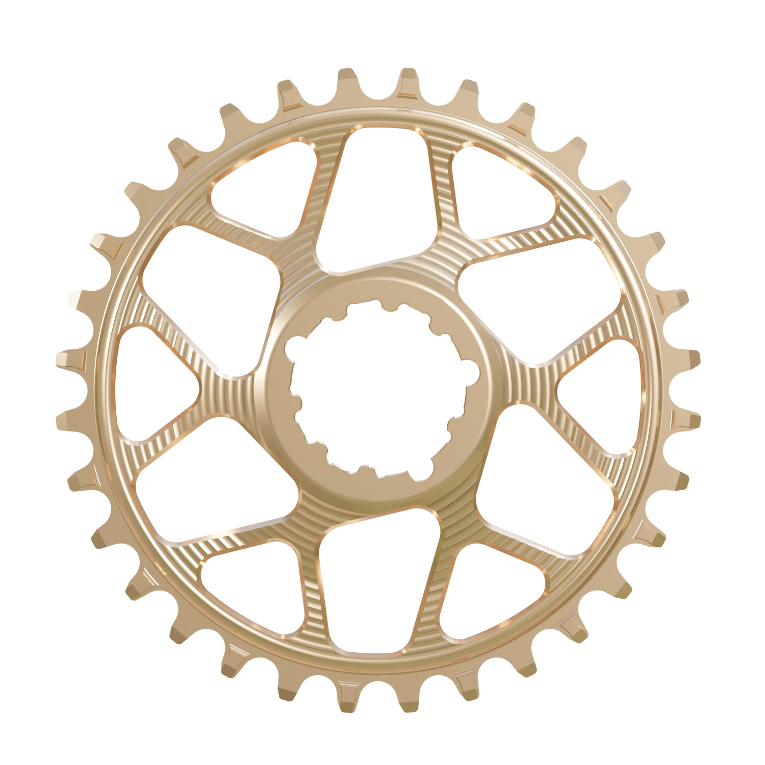 Copper Works Components Narrow Wide Chainring to fit SRAM with a 6mm Offset. 38T and 40T.