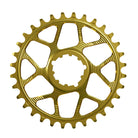 Gold Works Components Narrow Wide Chainring to fit SRAM with a 6mm Offset. 38T and 40T.