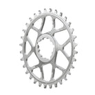 Silver Works Components Narrow Wide Chainring to fit SRAM with a 6mm Offset. 38T and 40T. Side View.