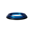 A upper bearing cover in shiny anodised blue with a black seal designed to work with all our angle and reach headsets.